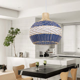 Load image into Gallery viewer, Rattan Pendant Light Hand Woven Coastal Decor