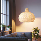 Load image into Gallery viewer, Rattan Woven Lamp Shade Large Pendant Light