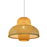 Load image into Gallery viewer, Handcrafted Bamboo Woven Pendant Light