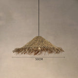 Load image into Gallery viewer, Rattan Tassell Straw Hat Pendant Lights