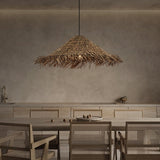 Load image into Gallery viewer, Rattan Tassell Straw Hat Pendant Lights