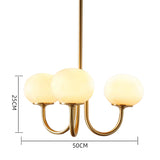Load image into Gallery viewer, Milk Pink Glass Pendant Light Bubble Chandelier