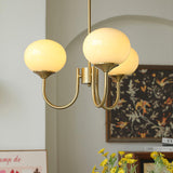 Load image into Gallery viewer, Milk Pink Glass Pendant Light Bubble Chandelier
