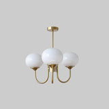 Load image into Gallery viewer, Milk Pink Glass Pendant Light Bubble Chandelier