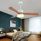 Load image into Gallery viewer, Contemporary Ceiling Fan Light Fixture Wooden LED Ceiling Lamp 42&#39;&#39;