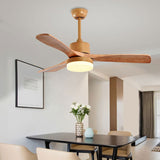 Load image into Gallery viewer, Contemporary Ceiling Fan Light Fixture Wooden LED Ceiling Lamp 42&#39;&#39;