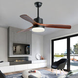 Load image into Gallery viewer, Contemporary Ceiling Fan Light Fixture Wooden LED Ceiling Lamp 42&#39;&#39;