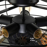 Load image into Gallery viewer, 52&quot; Caged Indoor Ceiling Fan with 5 Blade Metal Rustic