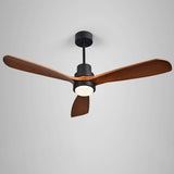 Load image into Gallery viewer, 52&quot; LED Ceiling Fan Light with 3 Wood Blades