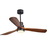 Load image into Gallery viewer, 52&quot; LED Ceiling Fan Light with 3 Wood Blades