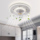 Load image into Gallery viewer, White Star Ceiling Fan Lamp Nordic Style