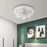 Load image into Gallery viewer, White Star Ceiling Fan Lamp Nordic Style