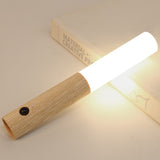 Load image into Gallery viewer, Motion Sensor Night Lights Wooden Wall Sconce