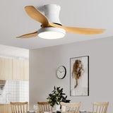 Load image into Gallery viewer, Modern 3-Blade Ceiling Fan Polish Finish Fan with Light for Home