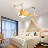 Load image into Gallery viewer, 4-Blade Helicopter Pendant Fan Lighting Kids Style