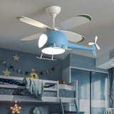 Load image into Gallery viewer, 4-Blade Helicopter Pendant Fan Lighting Kids Style