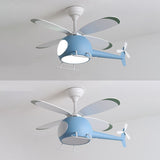 Load image into Gallery viewer, 4-Blade Helicopter Pendant Fan Lighting Kids Style