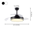 Load image into Gallery viewer, Drum Interior LED Ceiling Fan Fixture in Black / White
