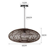 Load image into Gallery viewer, Oval Rattan Pendant Light For Kitchen Island