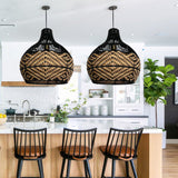 Load image into Gallery viewer, Beach Rattan Pendant Light for Kitchen Island