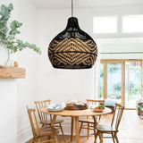 Load image into Gallery viewer, Beach Rattan Pendant Light for Kitchen Island