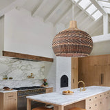 Load image into Gallery viewer, Kitchen Lampshade Vintage Rattan Pendant Light