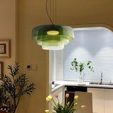 Load image into Gallery viewer, Large Triple Layer Glass Pendant Lights