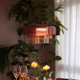 Load image into Gallery viewer, Large Triple Layer Glass Pendant Lights