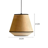Load image into Gallery viewer, Black Geometric Fabric Pendant Light