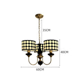 Load image into Gallery viewer, Black Metal Modern Chandelier with Cylinder Shade