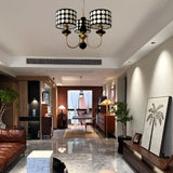 Load image into Gallery viewer, Black Metal Modern Chandelier with Cylinder Shade