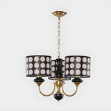Load image into Gallery viewer, Black Metal Modern Chandelier with Cylinder Shade