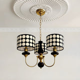 Load image into Gallery viewer, Black Metal Modern Chandelier with Cylinder Shade