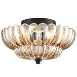 Load image into Gallery viewer, Glass Semi Flush Mount Umbrella Shape Ceiling Light