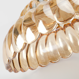 Load image into Gallery viewer, Glass Semi Flush Mount Umbrella Shape Ceiling Light