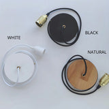 Load image into Gallery viewer, Mid Century Modern Wood Pendant Light Handmade Lamp