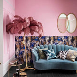 Load image into Gallery viewer, Luxury Ostrich Feather Brass Floor Lamp