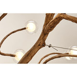 Load image into Gallery viewer, Nordic Rustic Tree Branch Hanging Chandelier with Bubble Glass lighting