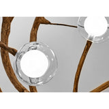 Load image into Gallery viewer, Nordic Rustic Tree Branch Hanging Chandelier with Bubble Glass lighting