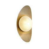 Load image into Gallery viewer, Brass Gold Globe Wall Lamp Vanity Light Fixture