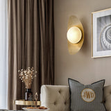 Load image into Gallery viewer, Brass Gold Globe Wall Lamp Vanity Light Fixture