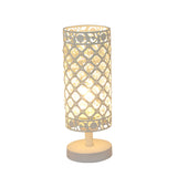 Load image into Gallery viewer, Crystal Table Lamps Silver Bedside Nightstand Lamp Desk Lamp for Living Room