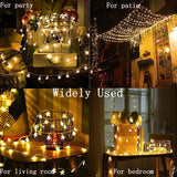 Load image into Gallery viewer, Star String Lights 100 LED Christmas Lights Twinkle Fairy Lamps