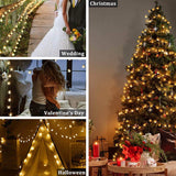 Load image into Gallery viewer, Star String Lights 100 LED Christmas Lights Twinkle Fairy Lamps