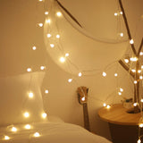 Load image into Gallery viewer, Globe String Lights 80 Led Indoor &amp; Outdoor 8 Modes Fairy Lights Plug in