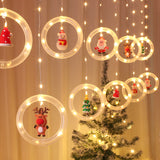 Load image into Gallery viewer, 3D Curtain LED Christmas String Lights Fairy Light with 8 Flashing Modes