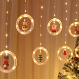 Load image into Gallery viewer, 3D Curtain LED Christmas String Lights Fairy Light with 8 Flashing Modes