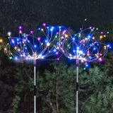 Load image into Gallery viewer, 2 Modes 150 LED Solar Powered Firework Light Waterproof DIY Outdoor Decoration