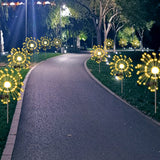 Load image into Gallery viewer, 2 Modes 150 LED Solar Powered Firework Light Waterproof DIY Outdoor Decoration