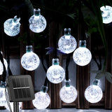 Load image into Gallery viewer, Brightown Solar String Lights Outdoor Crystal Globe Lights with 8 Lighting Modes